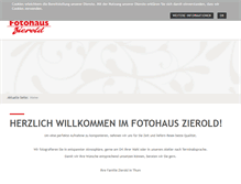 Tablet Screenshot of fotohaus-zierold.de